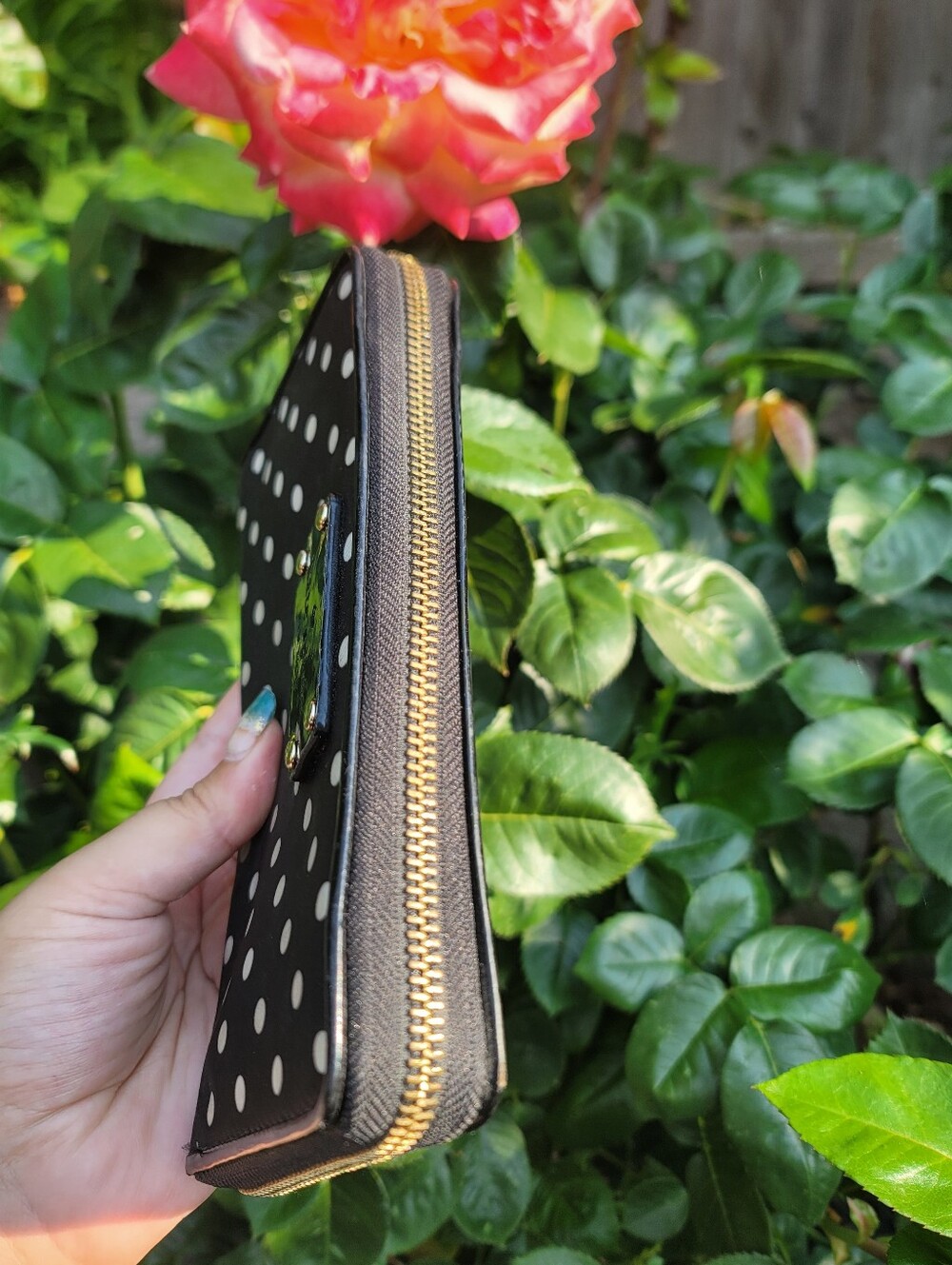 Kate Spade Polka Dot Black And White Wallet - Picture 12 of 14